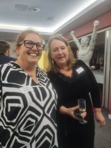 Red in the Spectrum's Liz Yeates with Lewes District Council leader Zoe Nicholson