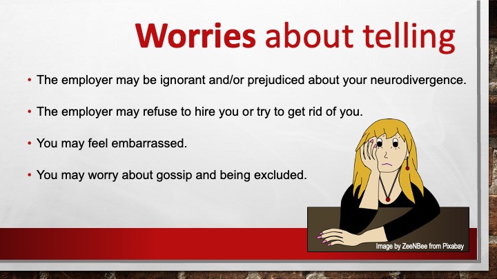 Tell and employer: wiorries