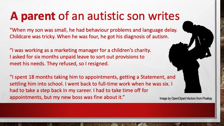A parent writes