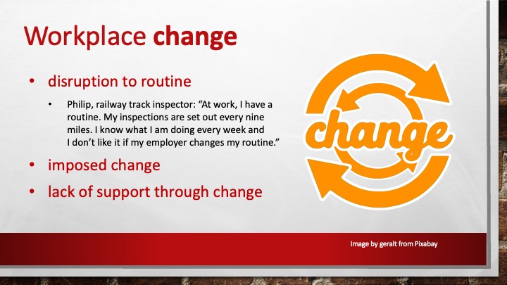 Workplace safety: change