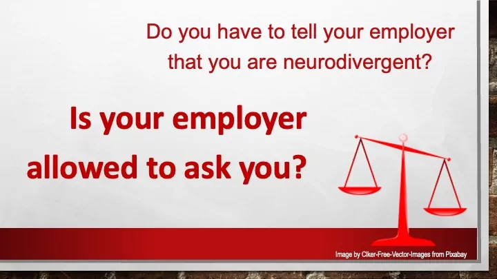 Tell an employer: the law