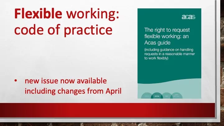 Flexible working code of practice