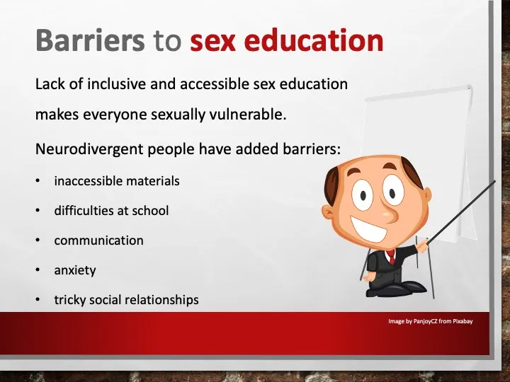 Neurodiversity and sex work: barriers to sexed