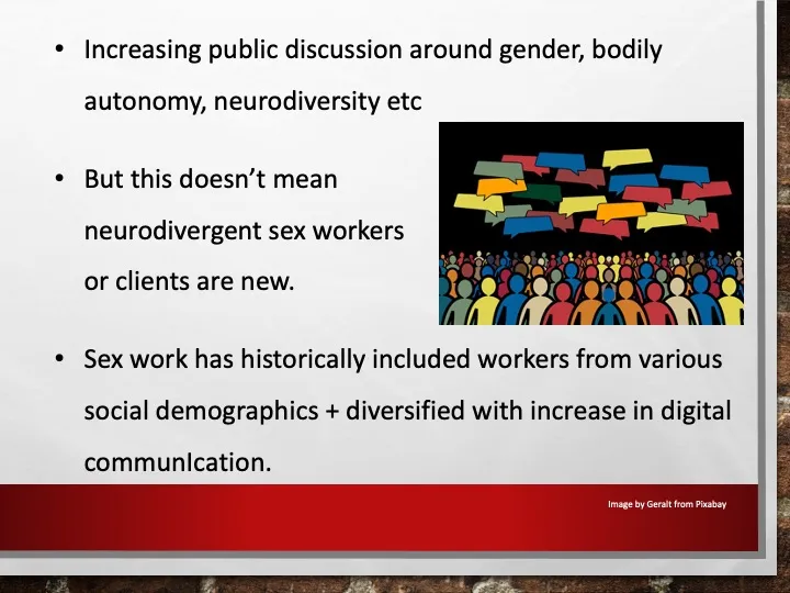 Neurodiversity and sex work: why workers